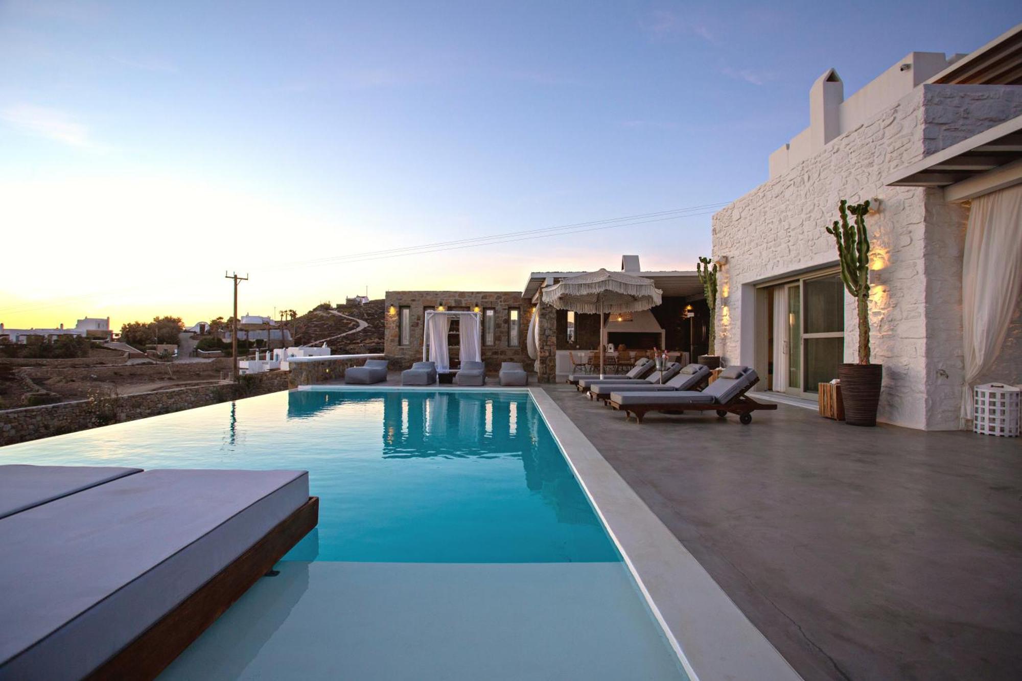 Villa Panamera Mykonos, Private Heaven, Supreme View! Fanari  المظهر الخارجي الصورة