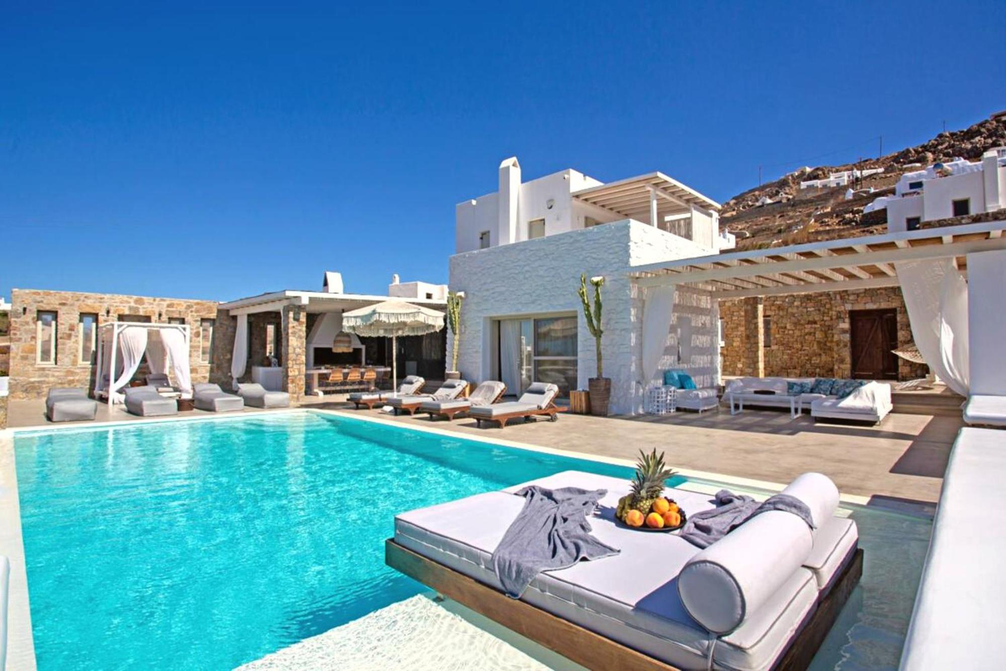 Villa Panamera Mykonos, Private Heaven, Supreme View! Fanari  المظهر الخارجي الصورة