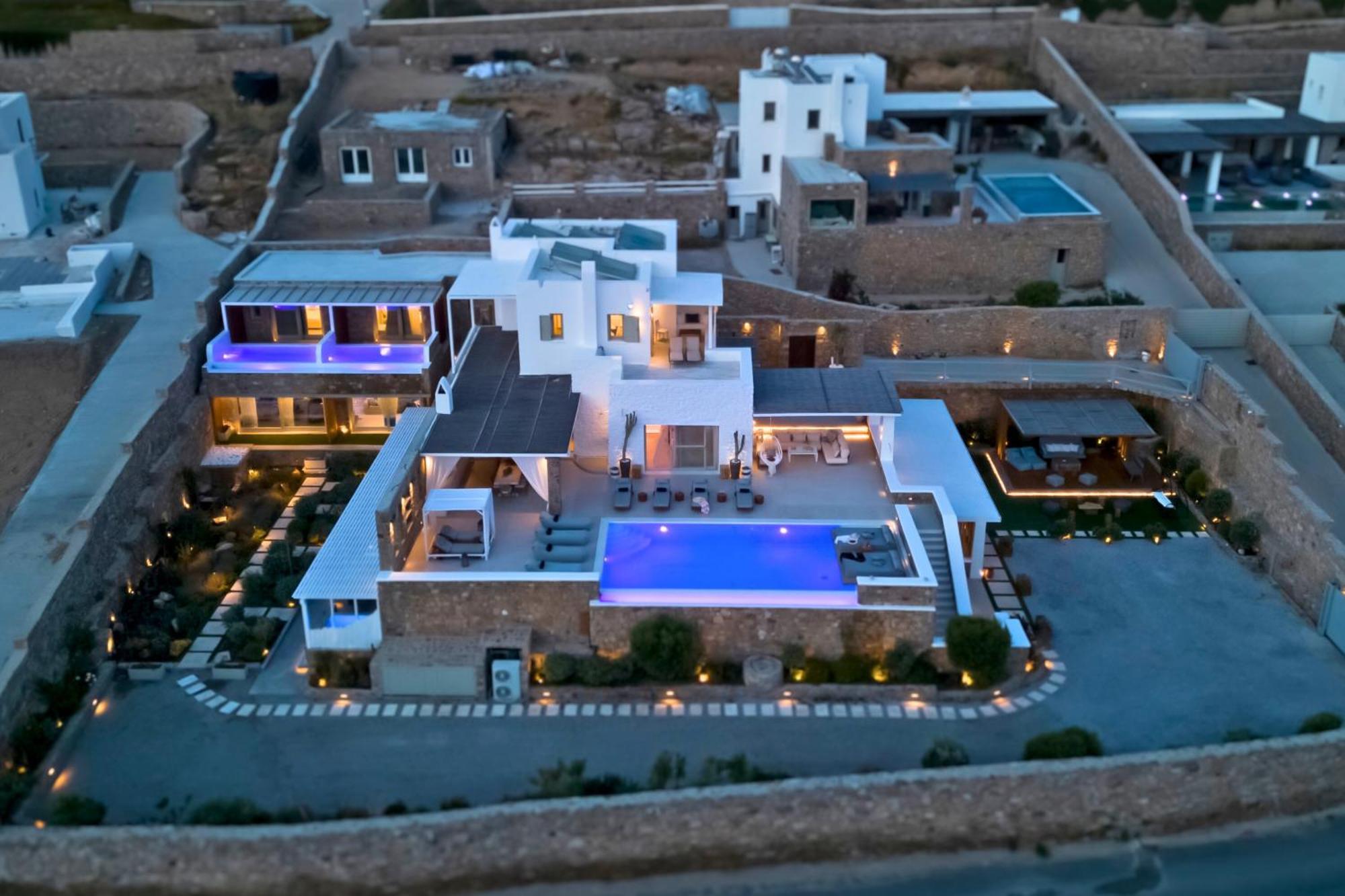 Villa Panamera Mykonos, Private Heaven, Supreme View! Fanari  المظهر الخارجي الصورة