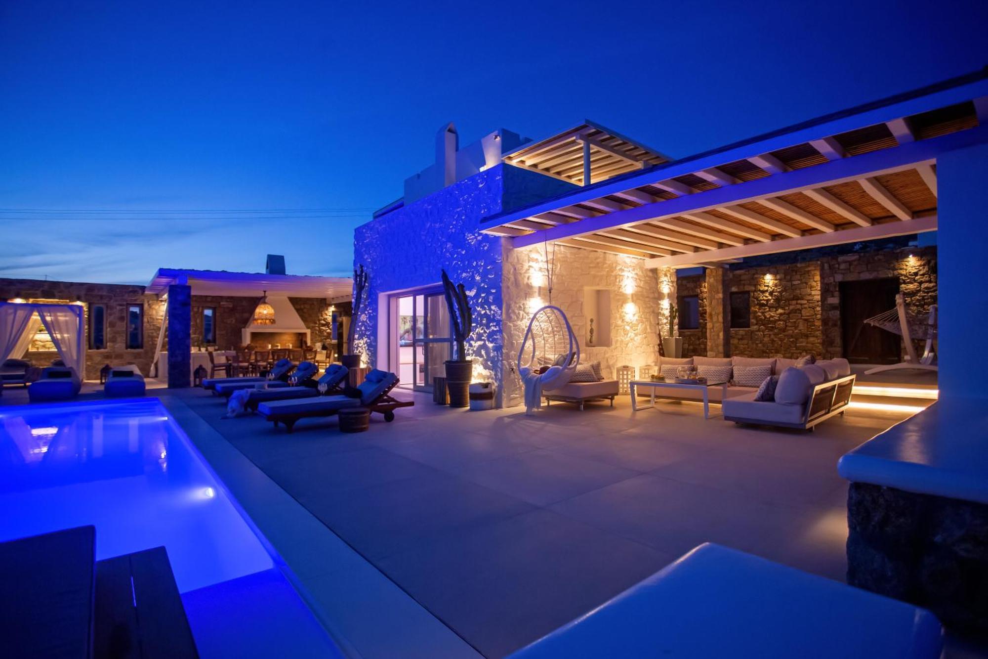 Villa Panamera Mykonos, Private Heaven, Supreme View! Fanari  المظهر الخارجي الصورة