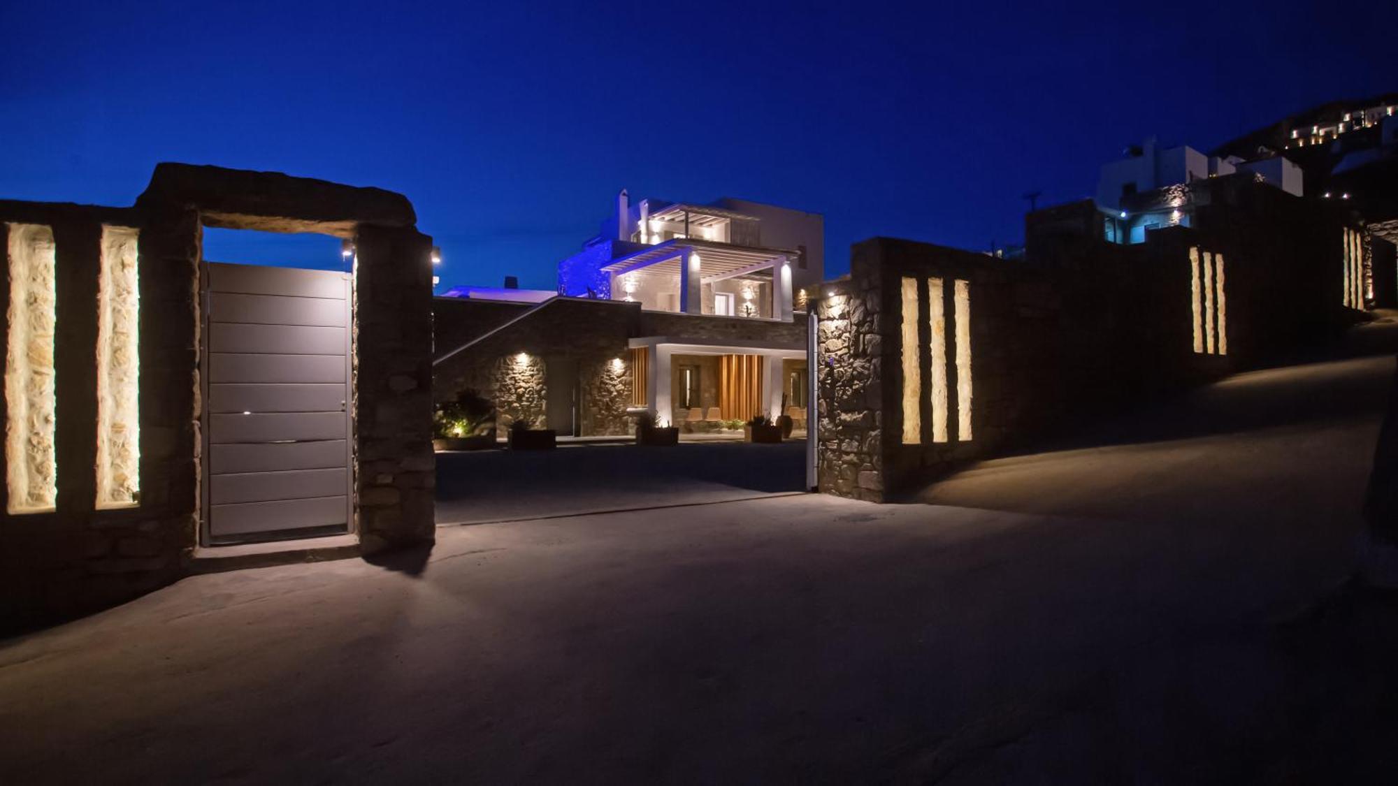 Villa Panamera Mykonos, Private Heaven, Supreme View! Fanari  المظهر الخارجي الصورة