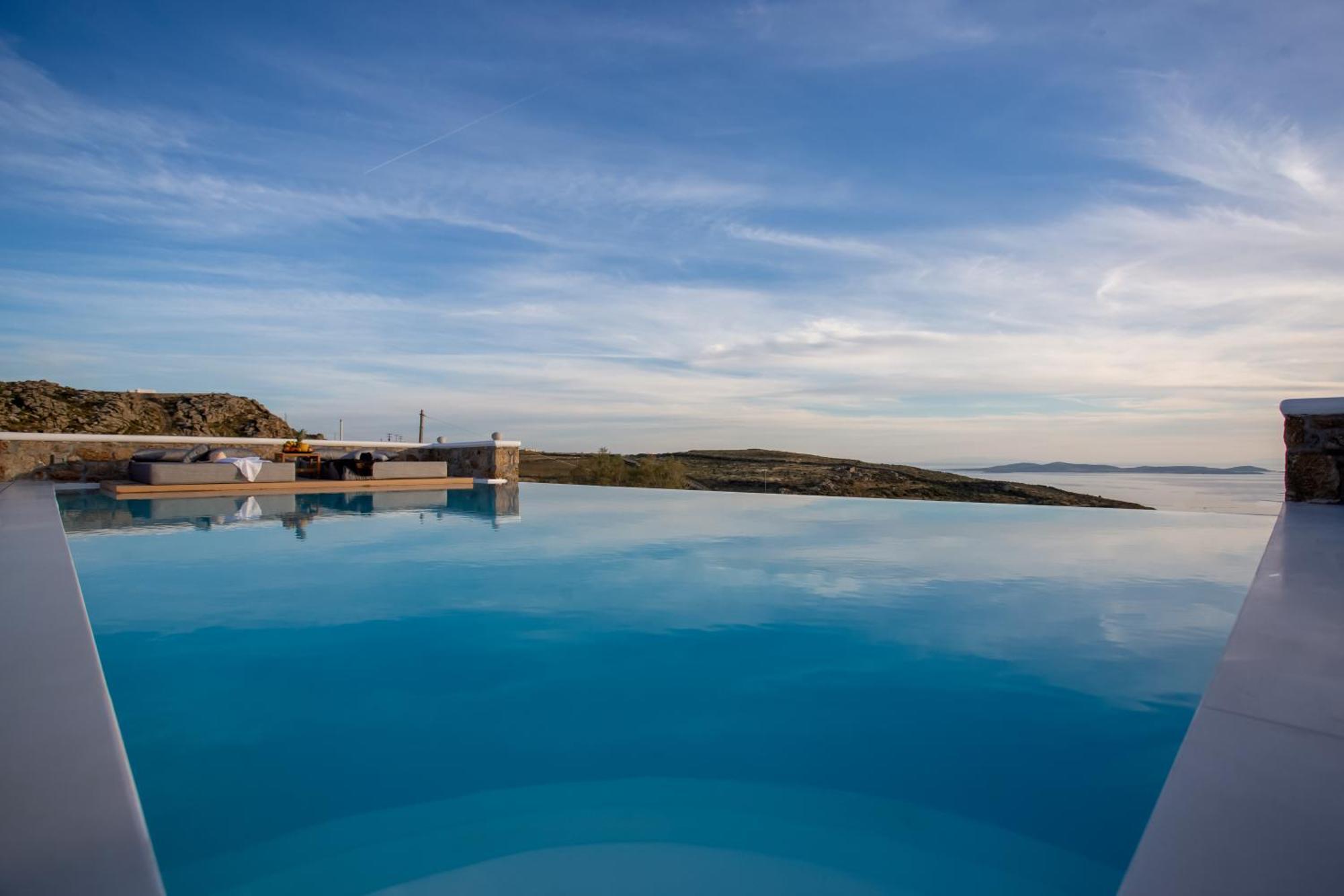 Villa Panamera Mykonos, Private Heaven, Supreme View! Fanari  المظهر الخارجي الصورة