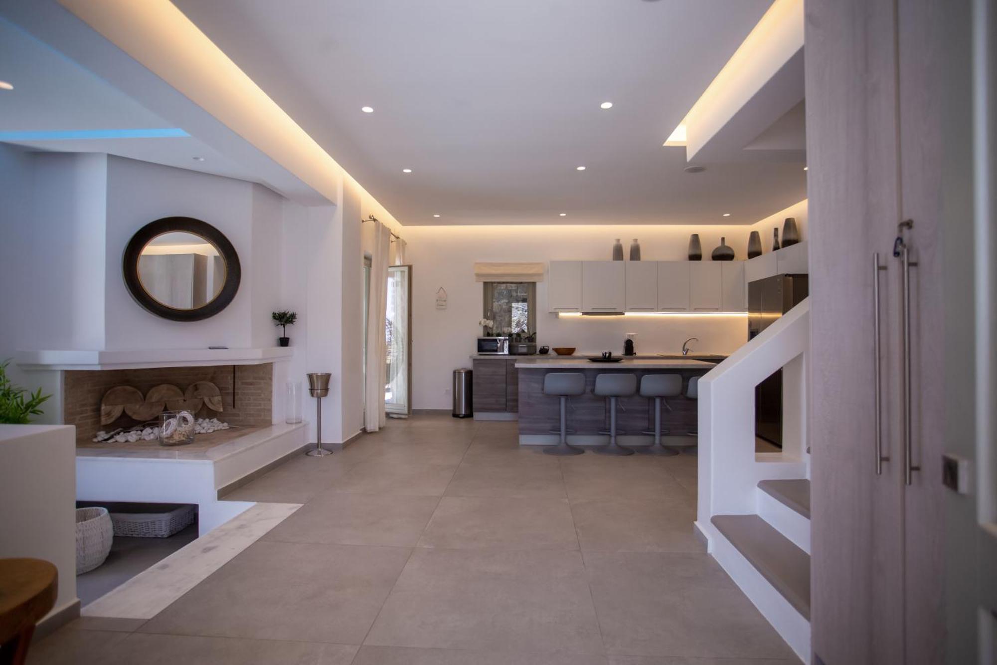 Villa Panamera Mykonos, Private Heaven, Supreme View! Fanari  المظهر الخارجي الصورة